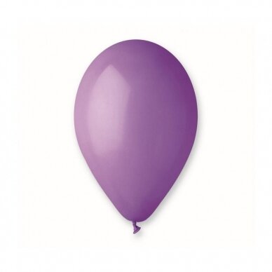 Balionai vienspalviai pasteliniai, violetinės levandų spalvos