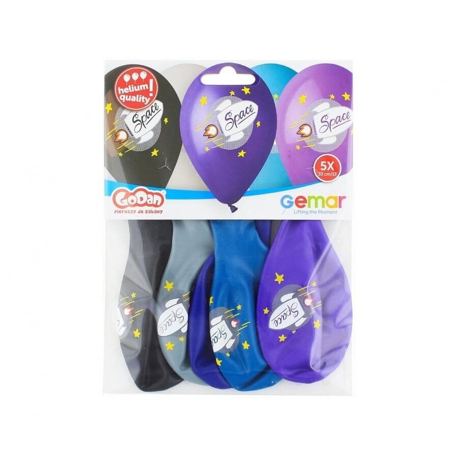 Premium helium balloons Space (rocket), 13" / 5 pcs. 1 Premium helium balloons Space (rocket), 13" / 5 pcs. 1