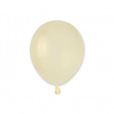 Balionai vienspalviai pasteliniai, ivory 4 Balionai vienspalviai pasteliniai, ivory 4