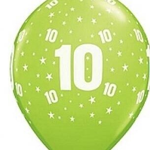 Balionas "Skaičius 10", žalias (1 vnt./30cm) Balionas "Skaičius 10", žalias (1 vnt./30cm)