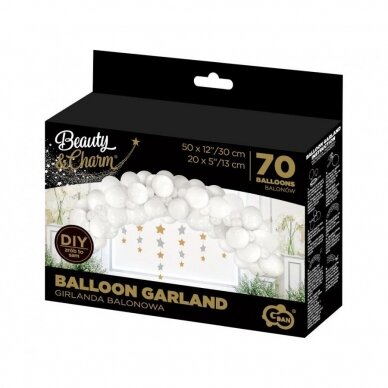 Balloon garland B&C, white, 70 pcs 1 Balloon garland B&C, white, 70 pcs 1