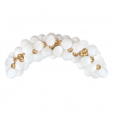 Balloon garland B&C, white and gold, 70 pcs Balloon garland B&C, white and gold, 70 pcs