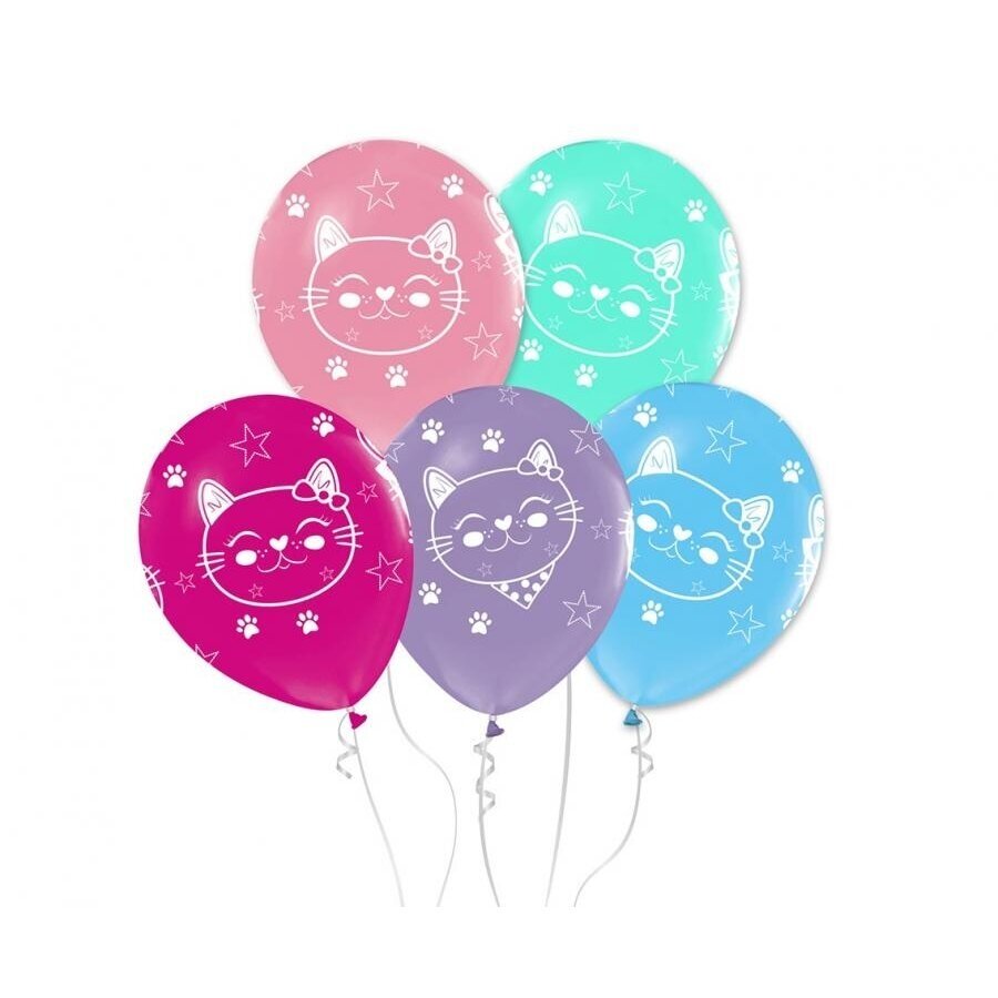 Cats balloon, 12"/ 5 pcs Cats balloon, 12"/ 5 pcs