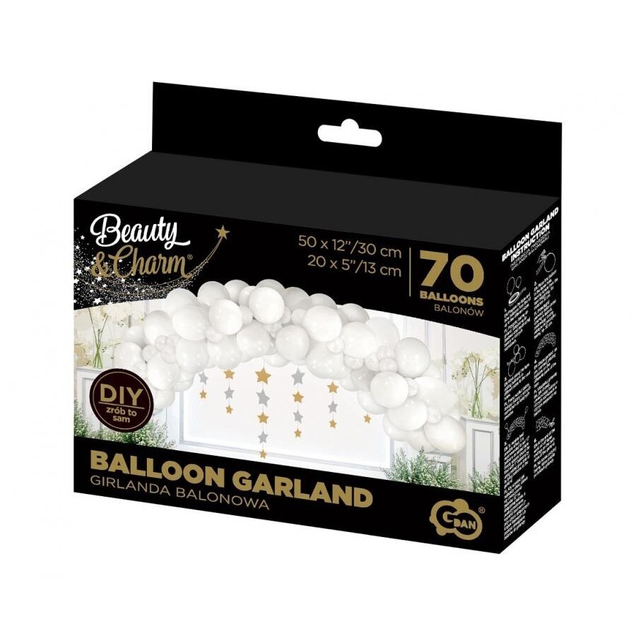 Balloon garland B&C, white, 70 pcs 1 Balloon garland B&C, white, 70 pcs 1