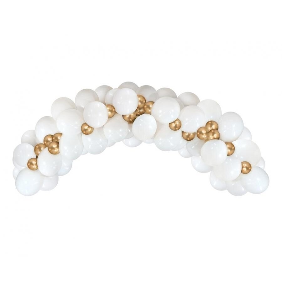 Balloon garland B&C, white and gold, 70 pcs Balloon garland B&C, white and gold, 70 pcs