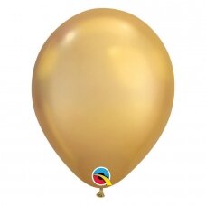 Chrominiai auksiniai balionai "Chrome gold"  (28 cm.)