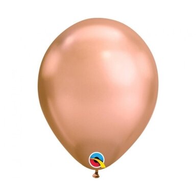 Chrominiai rožinio aukso balionai "Chrome rose gold" (28 cm.) Chrominiai rožinio aukso balionai "Chrome rose gold" (28 cm.)