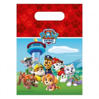 Dovanų maišeliai svečiams su šuniukais patruliais "Paw Patrol" (20x16cm/6vnt) Dovanų maišeliai svečiams su šuniukais patruliais "Paw Patrol" (20x16cm/6vnt)