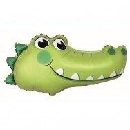 Folinis forminis balionas "Žalias krokodilas" (42x79cm)