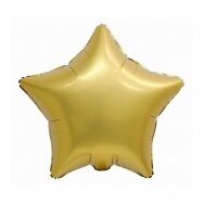 Folinis žvaigždės formos balionas "Žvaigždutė", aukso (44 cm)