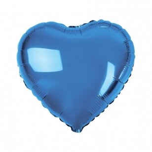 Folinis širdies formos balionas "Širdelė", mėlyna (37 cm)