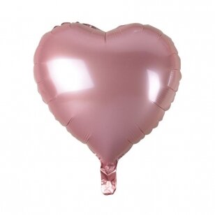 Folinis širdies formos balionas "Širdelė", rožinė (37 cm)
