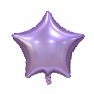 Folinis žvaigždės formos balionas "Žvaigždutė", alyvinė violetinė (44 cm)