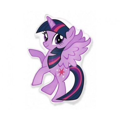 Folinis forminis balionas "My Little Pony - Twilight", violetinis (81x66cm) Folinis forminis balionas "My Little Pony - Twilight", violetinis (81x66cm)