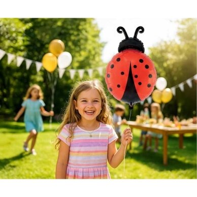 Ladybug Foil Balloon 36 x 52 cm – Red Ladybug Shaped Balloon 1