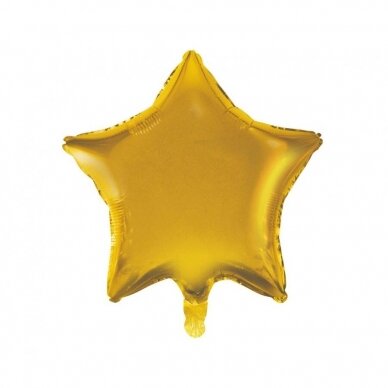 Foil balloon Star, gold matt, 19" Foil balloon Star, gold matt, 19"