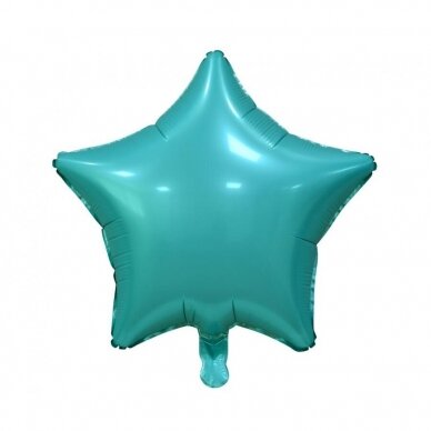 Foil balloon "Star", matt, turquoise, 19 inches Foil balloon "Star", matt, turquoise, 19 inches