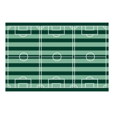 Futbolo temos plastikinė staltiesė „Futbolo aikštė“ 120 × 180 cm – staltiesė vaikų šventei