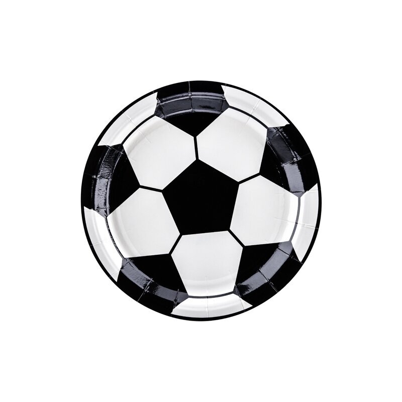 Futbolo temos popierinės lėkštutės 18 cm, 6 vnt. – vienkartinės lėkštės vaikų šventei Futbolo temos popierinės lėkštutės 18 cm, 6 vnt. – vienkartinės lėkštės vaikų šventei