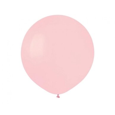 Pasteliniai švelniai rausvi balionai „Powder Pink“ – vienspalviai lateksiniai balionai 13 cm, 30 cm, 33 cm, 48 cm 7