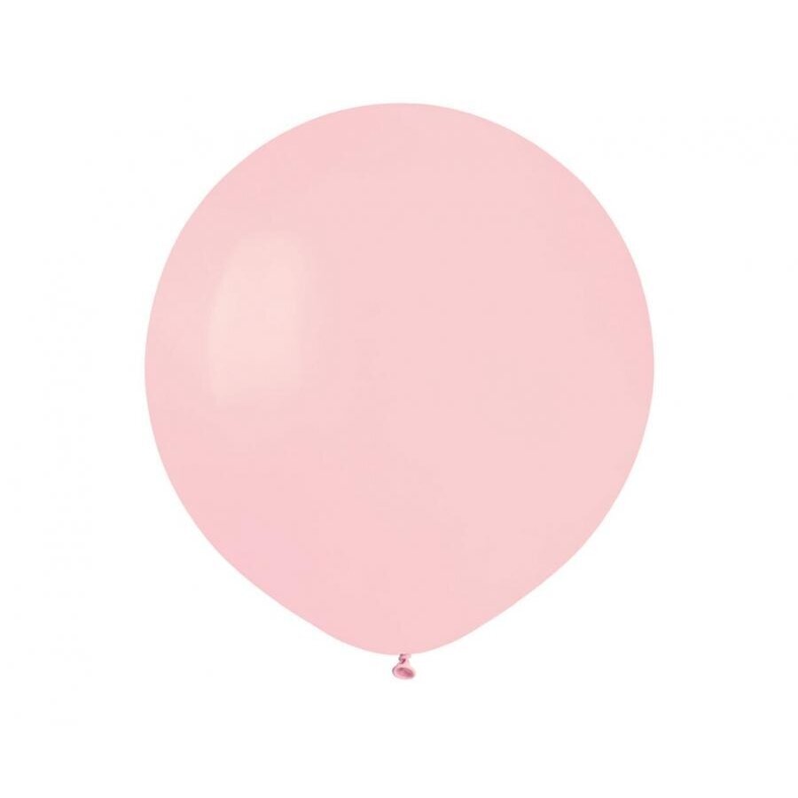 Pasteliniai švelniai rausvi balionai „Powder Pink“ – vienspalviai lateksiniai balionai 13 cm, 30 cm, 33 cm, 48 cm 7