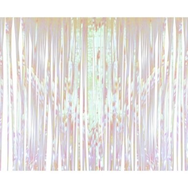 Girlianda - užuolaida lietutis, baltos halografinės spalvos (200x100 cm) Girlianda - užuolaida lietutis, baltos halografinės spalvos (200x100 cm)