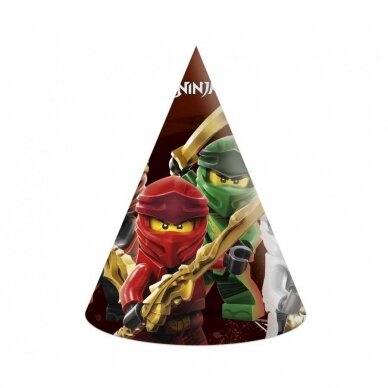 Gimtadienio kepuraitės "Lego Ninjago" (6 vnt) Gimtadienio kepuraitės "Lego Ninjago" (6 vnt)