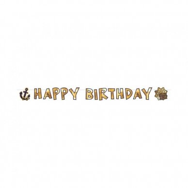Banner Pirates Map, size 180 x 15 cm Banner Pirates Map, size 180 x 15 cm