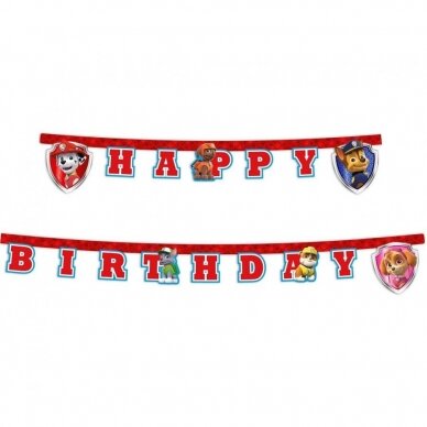 Birthday banner Paw Patrol - Ready for Action, 1 pc Birthday banner Paw Patrol - Ready for Action, 1 pc