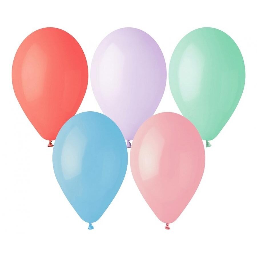Įvairiaspalviai pasteliniai balionai (100 vnt./30 cm.) 1 Įvairiaspalviai pasteliniai balionai (100 vnt./30 cm.) 1
