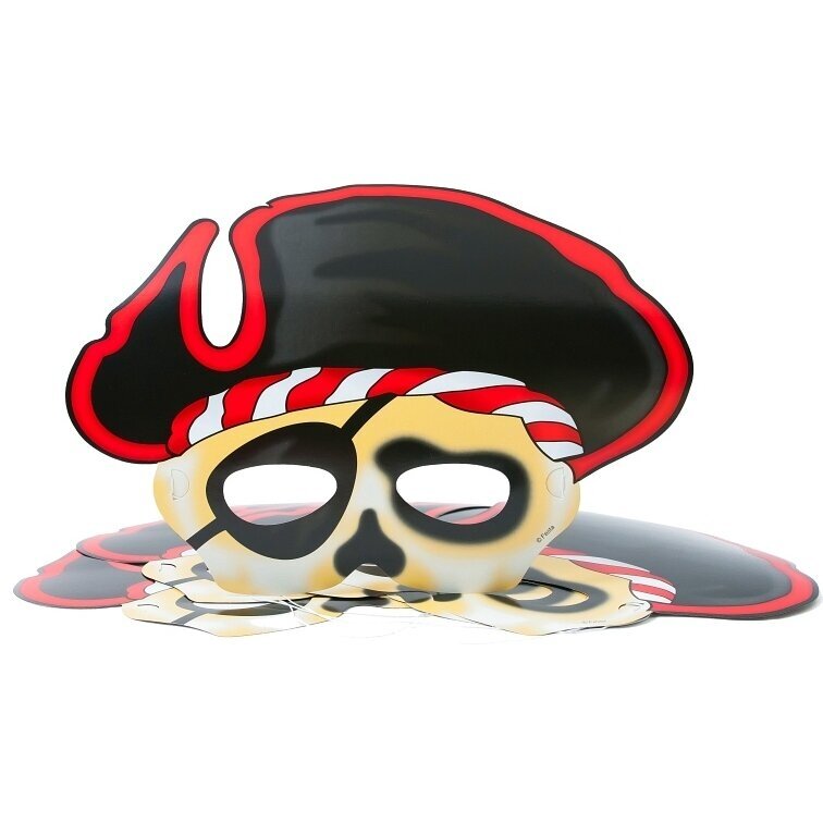 "Pirate Captain" mask, 26 x 19 cm, 6 pcs "Pirate Captain" mask, 26 x 19 cm, 6 pcs