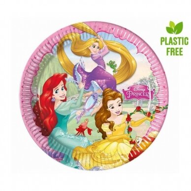 Lėkštutės popierinės "Disney princess" (8 vnt./23 cm) Lėkštutės popierinės "Disney princess" (8 vnt./23 cm)