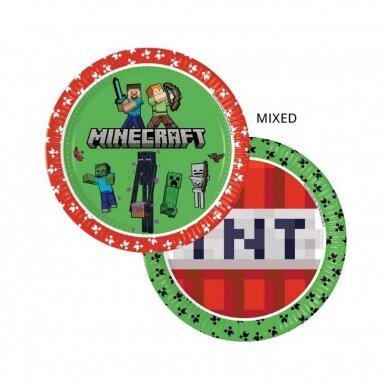 Paper plates Minecraft (next generation) 23 cm, 8 pcs. (plastic-free) Paper plates Minecraft (next generation) 23 cm, 8 pcs. (plastic-free)
