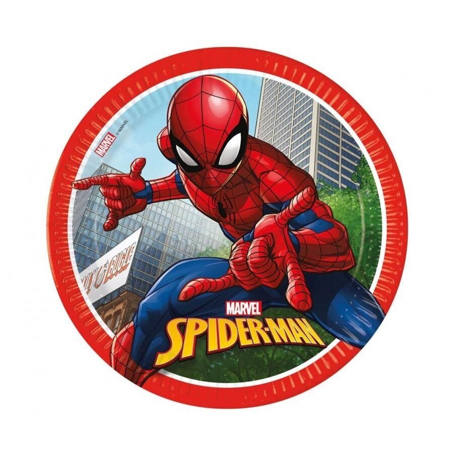 Paper plates Spiderman Crime Fighter (Marvel), next generation, 23cm, 8 pcs. (plastic-free) Paper plates Spiderman Crime Fighter (Marvel), next generation, 23cm, 8 pcs. (plastic-free)