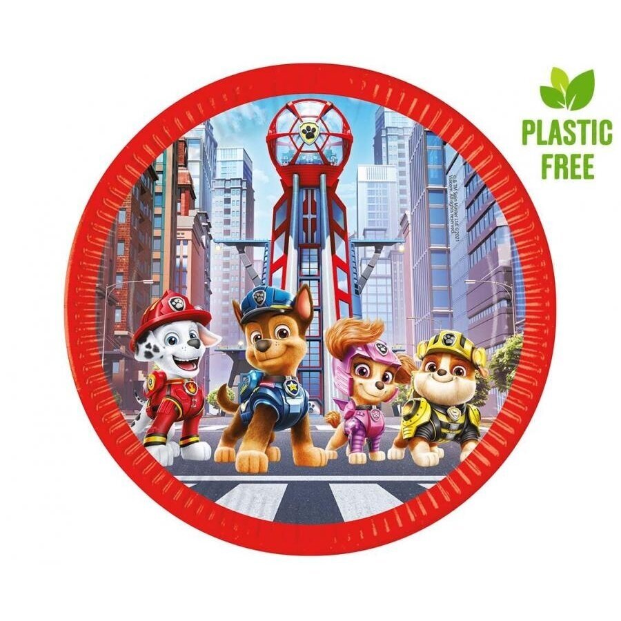 Paper plates Paw Patrol: The Movie (Nickelodeon) next generation, 23cm, 8 pcs. (plastic-free) Paper plates Paw Patrol: The Movie (Nickelodeon) next generation, 23cm, 8 pcs. (plastic-free)
