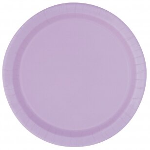 Popierinės lėkštutės, levandų violetinė (16 vnt./22 cm)