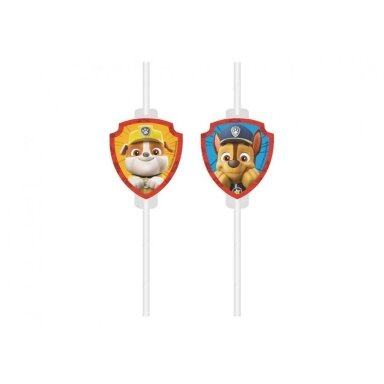 Popieriniai šiaudeliai su dekoracijomis „Šunyčiai patruliai – Paw Patrol Rescue Heroes“ (4 vnt.) – šventinė atributika vaikų gimtadieniui Popieriniai šiaudeliai su dekoracijomis „Šunyčiai patruliai – Paw Patrol Rescue Heroes“ (4 vnt.) – šventinė atributika vaikų gimtadieniui