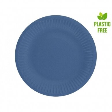 Paper plates Solid colour, dark blue, 18 cm, 6 pcs Paper plates Solid colour, dark blue, 18 cm, 6 pcs