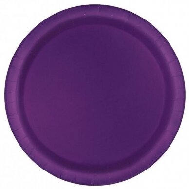 Popierinės lėkštutės, tamsiai violetinės (16 vnt./22 cm) Popierinės lėkštutės, tamsiai violetinės (16 vnt./22 cm)