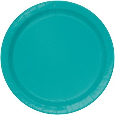 Paper plates, caribbean blue, 22 cm, 16 pcs Paper plates, caribbean blue, 22 cm, 16 pcs
