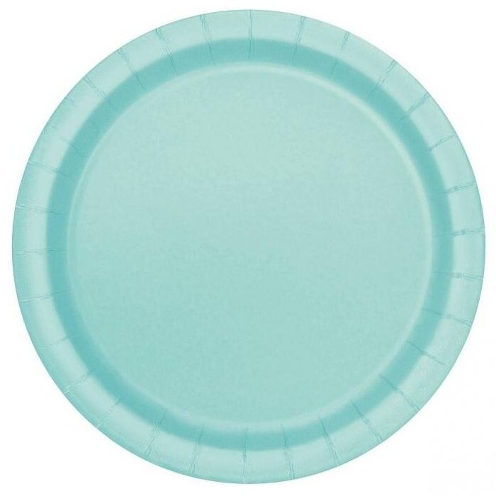 Paper plates, mint, 22cm, 16 pcs Paper plates, mint, 22cm, 16 pcs