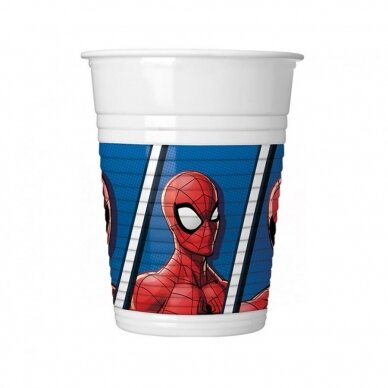 Plastic cups - Spider Man Team Up Marvel, 200 ml, 8 pcs Plastic cups - Spider Man Team Up Marvel, 200 ml, 8 pcs
