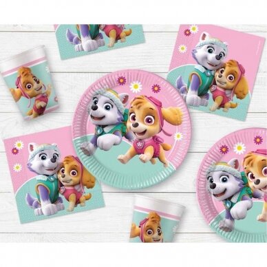 Puodeliai popieriniai "Paw Patrol Skye and Everest" (8vnt/200ml) 1 Puodeliai popieriniai "Paw Patrol Skye and Everest" (8vnt/200ml) 1