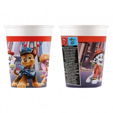 Paper cups (WM) Paw Patrol: The Movie, 200ml, 8 pcs (SUP label) Paper cups (WM) Paw Patrol: The Movie, 200ml, 8 pcs (SUP label)