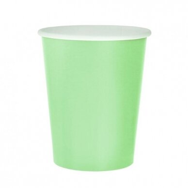 Paper cups solid colour mint, 270 ml / 14 pcs. Paper cups solid colour mint, 270 ml / 14 pcs.