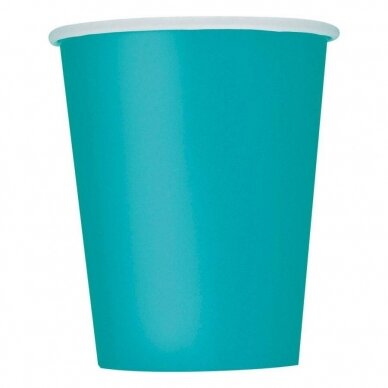 Paper cups, caribbean blue, 8 pcs Paper cups, caribbean blue, 8 pcs