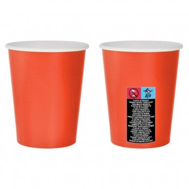 Puodeliai, raudoni (14 vnt./270 ml) Puodeliai, raudoni (14 vnt./270 ml)