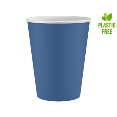 Paper cups Solid colour, dark blue, 250 ml, 6 pcs Paper cups Solid colour, dark blue, 250 ml, 6 pcs
