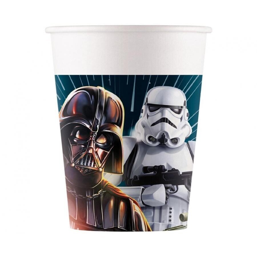 Бумажные стаканы «Star Wars Galaxy» в стиле Звёздных войн (8 шт. / 200 мл) Бумажные стаканы «Star Wars Galaxy» в стиле Звёздных войн (8 шт. / 200 мл)