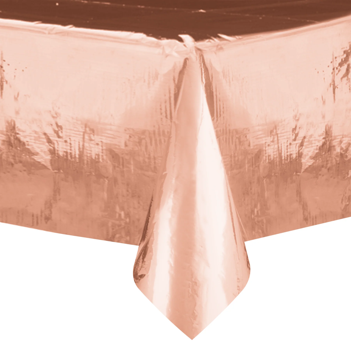 Rose Gold Foil Tablecloth 137 x 274 cm – Waterproof Party Table Decoration
